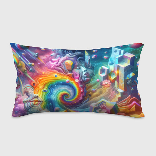 Подушка-антистресс Абстрактное граффити с лицом девушки / 3D-принт – фото 1