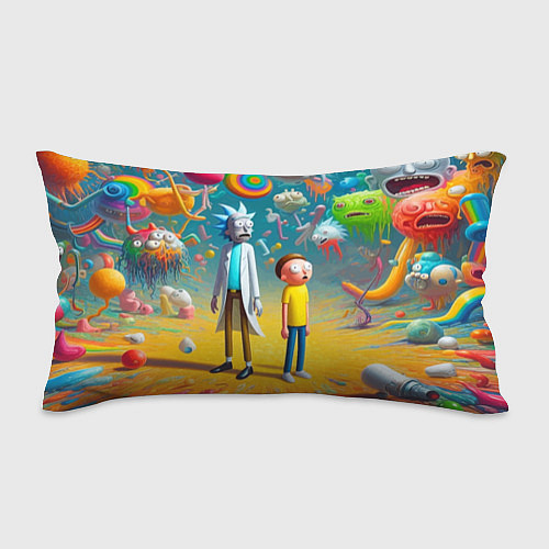 Подушка-антистресс Рик и Морти - сюрреалистическая фантазия / 3D-принт – фото 1