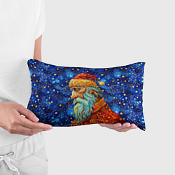 Подушка-антистресс Santa Claus: pop-art-brut-nouveau pointillism, цвет: 3D-принт — фото 2