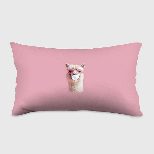 Подушка-антистресс Лама альпака в очках с жевательной резинкой / 3D-принт – фото 1