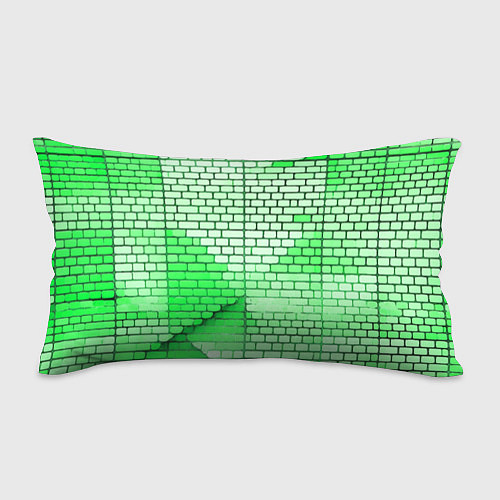 Подушка-антистресс Зелёные кирпичики / 3D-принт – фото 1