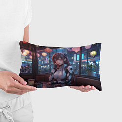 Подушка-антистресс Аниме кибер девочка, цвет: 3D-принт — фото 2