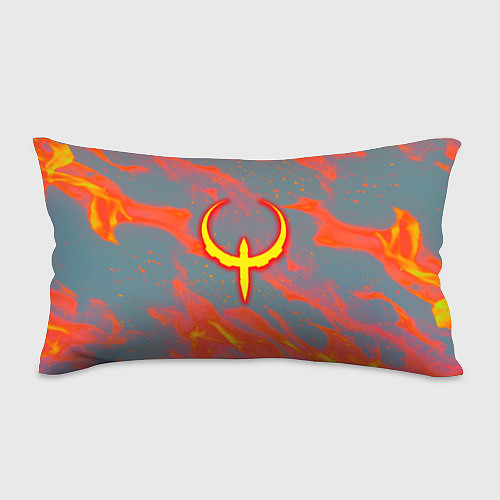 Подушка-антистресс Quake огонь лого / 3D-принт – фото 1