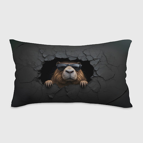 Подушка-антистресс Капибара в стене / 3D-принт – фото 1