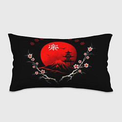 Подушка-антистресс Japan red black nature