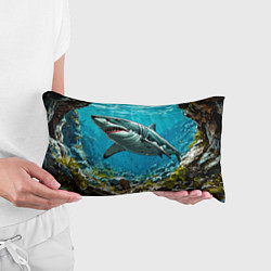 Подушка-антистресс Злобная акула, цвет: 3D-принт — фото 2
