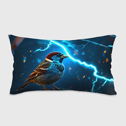 Подушка-антистресс Воробей в грозу / 3D-принт – фото 1