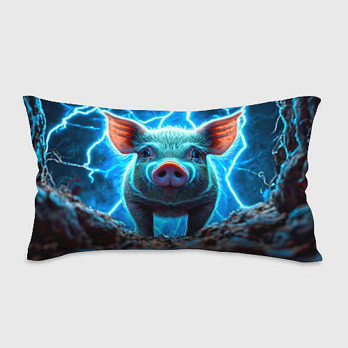 Подушка-антистресс Свинья и разряды молний / 3D-принт – фото 1