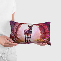 Подушка-антистресс Осел в розовом свете, цвет: 3D-принт — фото 2