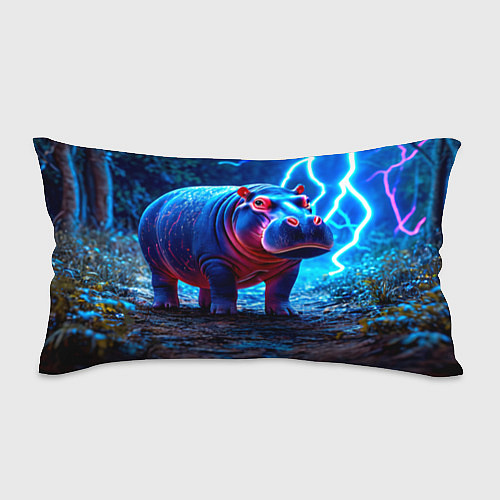 Подушка-антистресс Бегемот в разрядах молний / 3D-принт – фото 1