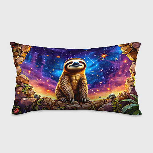 Подушка-антистресс Ленивец и звездное небо / 3D-принт – фото 1