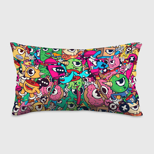 Подушка-антистресс Color doodle monsters / 3D-принт – фото 1