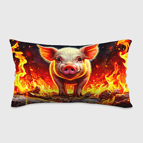 Подушка-антистресс Свинка в огне / 3D-принт – фото 1