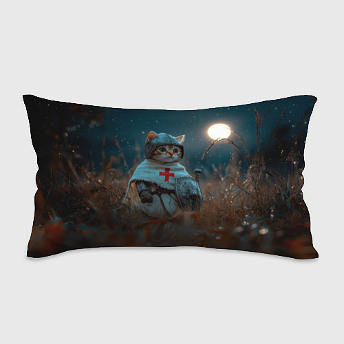 Подушка-антистресс Котенок рыцарь / 3D-принт – фото 1