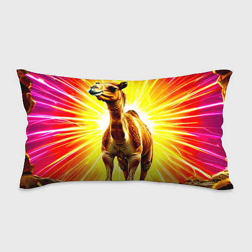 Подушка-антистресс Верблюд в ярких лучах / 3D-принт – фото 1