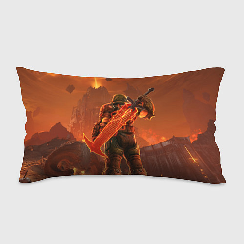 Подушка-антистресс Палач рока и башня Doom / 3D-принт – фото 1