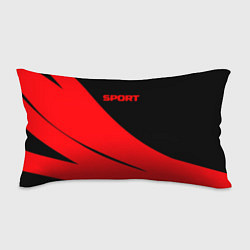Подушка-антистресс Sport чёрно-красный двуцветный, цвет: 3D-принт