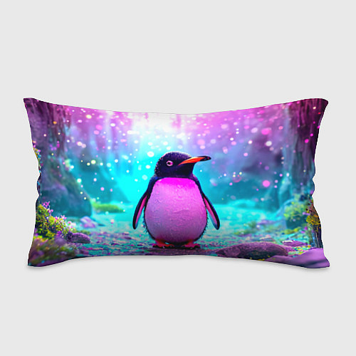 Подушка-антистресс Пингвин в неоновых искрах / 3D-принт – фото 1