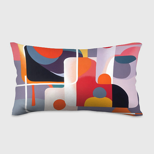 Подушка-антистресс Абстракция из фигур и линий / 3D-принт – фото 1