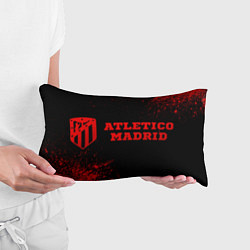 Подушка-антистресс Atletico Madrid - red gradient по-горизонтали, цвет: 3D-принт — фото 2