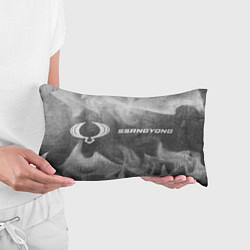 Подушка-антистресс SsangYong - grey gradient по-горизонтали, цвет: 3D-принт — фото 2
