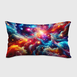 Подушка-антистресс Colorfull neon space clouds - ai art fantasy