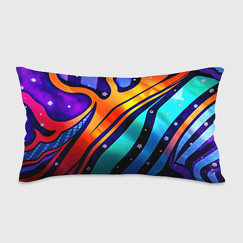 Подушка-антистресс Космические цветные линии / 3D-принт – фото 1