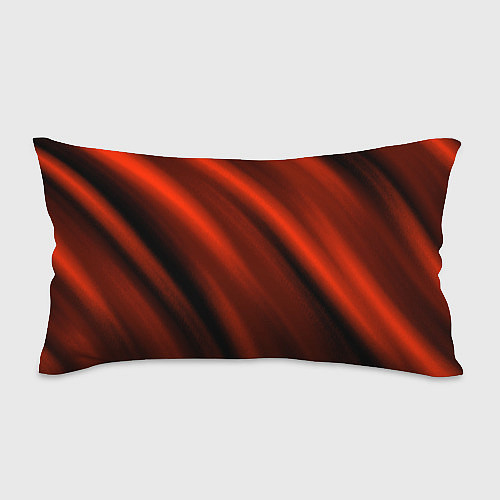 Подушка-антистресс Красно-оранжевый полосы текстурные с затемнением / 3D-принт – фото 1