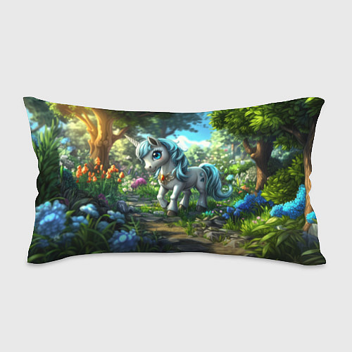 Подушка-антистресс Единорожка в дневном лесу / 3D-принт – фото 1