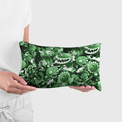 Подушка-антистресс Растения против зомби в зеленом цвете, цвет: 3D-принт — фото 2