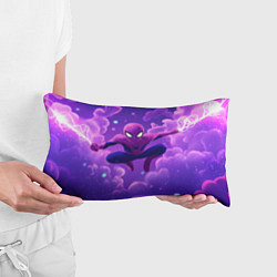 Подушка-антистресс Человек-паук на фоне облаков, цвет: 3D-принт — фото 2