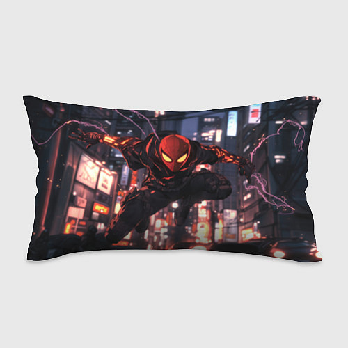Подушка-антистресс Человек паук в черном / 3D-принт – фото 1
