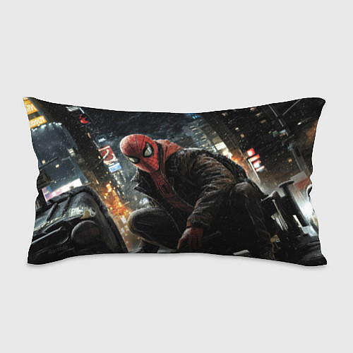 Подушка-антистресс Человек-паук и поздняя ночь / 3D-принт – фото 1