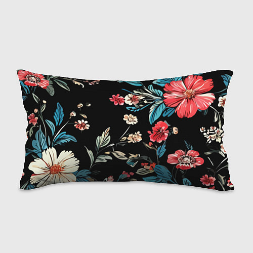 Подушка-антистресс Цветы старинный узор / 3D-принт – фото 1