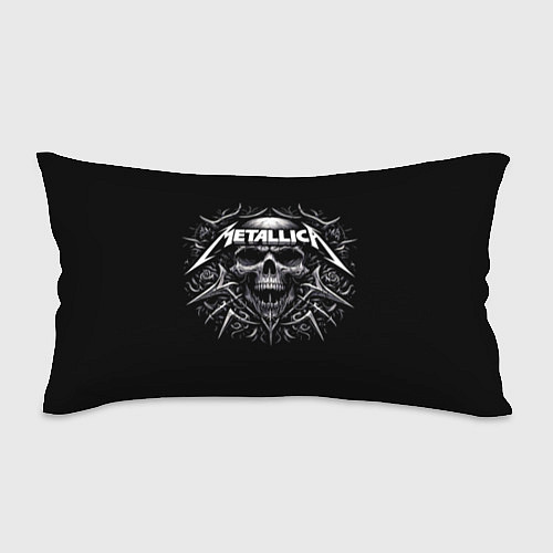 Подушка-антистресс Metallica - a skull with roses and thorns / 3D-принт – фото 1