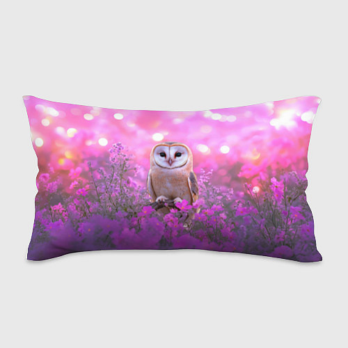 Подушка-антистресс Сова на блестящем фоне / 3D-принт – фото 1