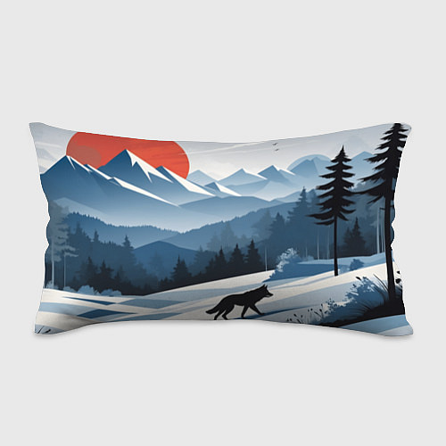Подушка-антистресс Лиса в горах / 3D-принт – фото 1