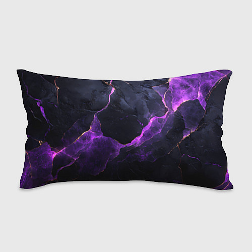 Подушка-антистресс Фиолетово-черная объемная текстура / 3D-принт – фото 1