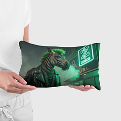 Подушка-антистресс Cyperpunk zebra, цвет: 3D-принт — фото 2