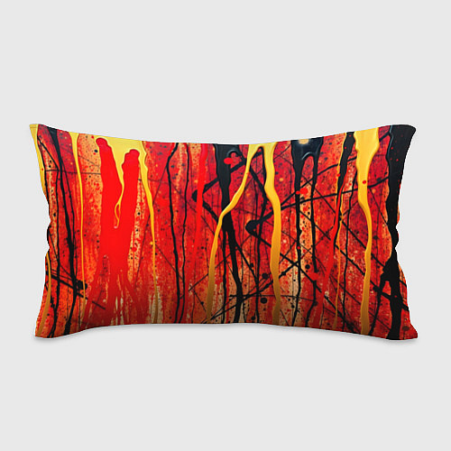 Подушка-антистресс Абстракция в красных оттенках / 3D-принт – фото 1