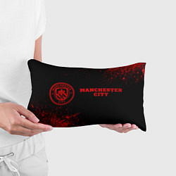 Подушка-антистресс Manchester City - red gradient по-горизонтали, цвет: 3D-принт — фото 2