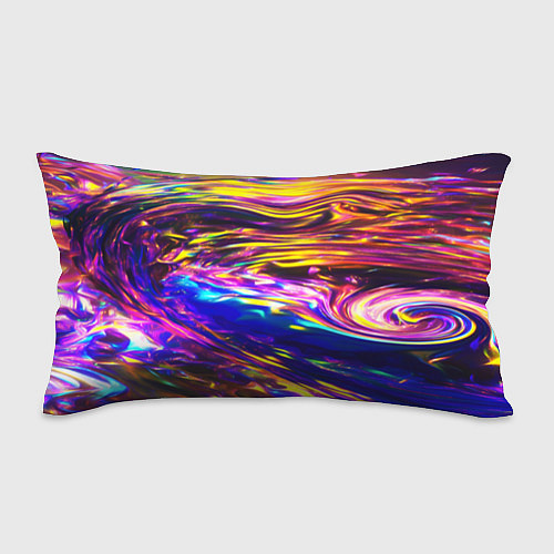 Подушка-антистресс Неоновые полосы текстура / 3D-принт – фото 1