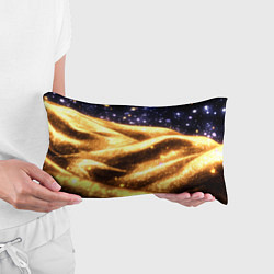 Подушка-антистресс Золотая текстура и синее небо, цвет: 3D-принт — фото 2