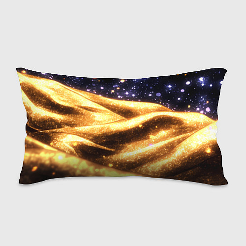 Подушка-антистресс Золотая текстура и синее небо / 3D-принт – фото 1