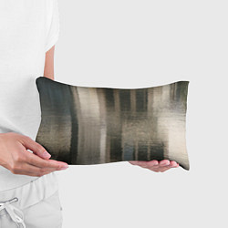 Подушка-антистресс Размытые серо-бежевые полосы, цвет: 3D-принт — фото 2