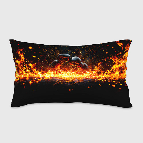 Подушка-антистресс Кикбоксеркие перчатки в огне / 3D-принт – фото 1