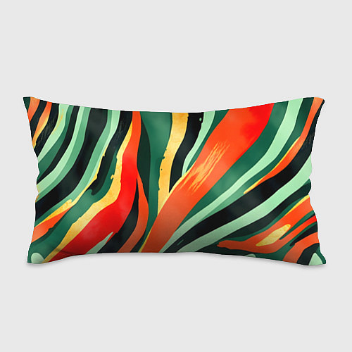Подушка-антистресс Тропическая жаркая абстракция / 3D-принт – фото 1