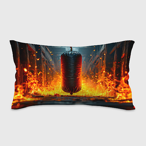 Подушка-антистресс Боксерская груша в огне / 3D-принт – фото 1