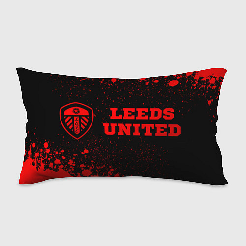 Подушка-антистресс Leeds United - red gradient по-горизонтали / 3D-принт – фото 1