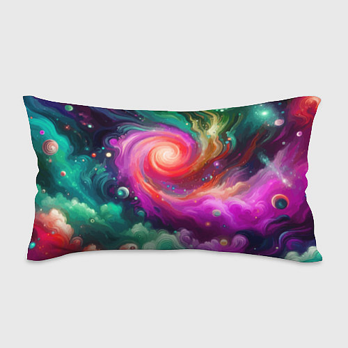 Подушка-антистресс Космическая неоновая фантазия - нейроарт / 3D-принт – фото 1